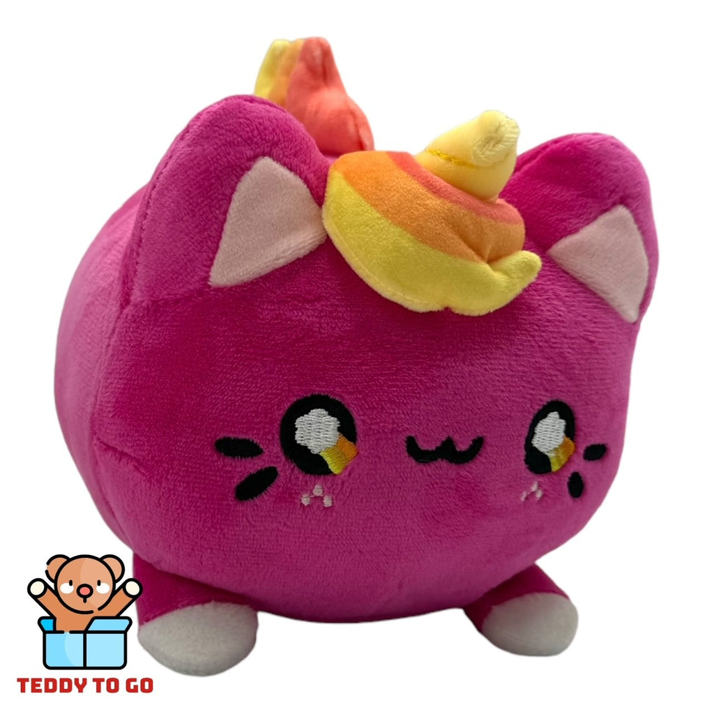 Tasty Peach Berry Sunset Meowchi knuffel zijaanzicht