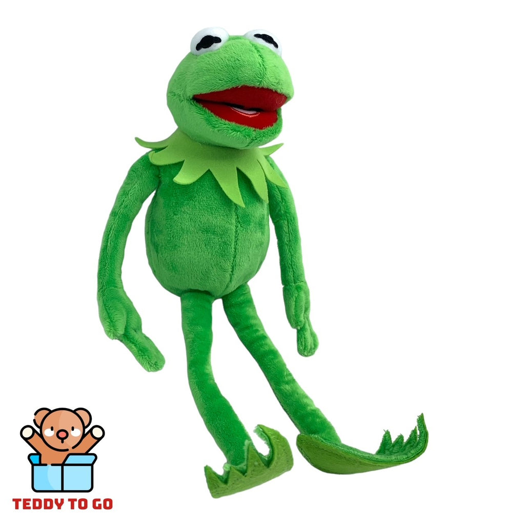De Muppets Kermit de Kikker knuffel zijaanzicht