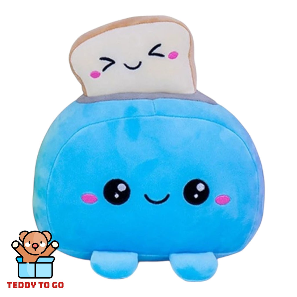 Kawaii Toaster knuffel blauw