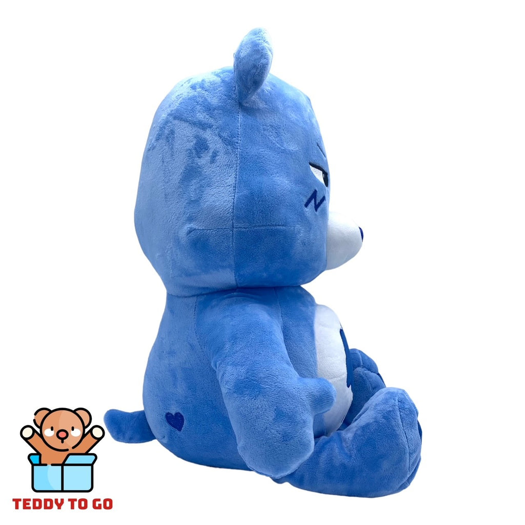 Blauwe Troetelbeer knuffel zijkant