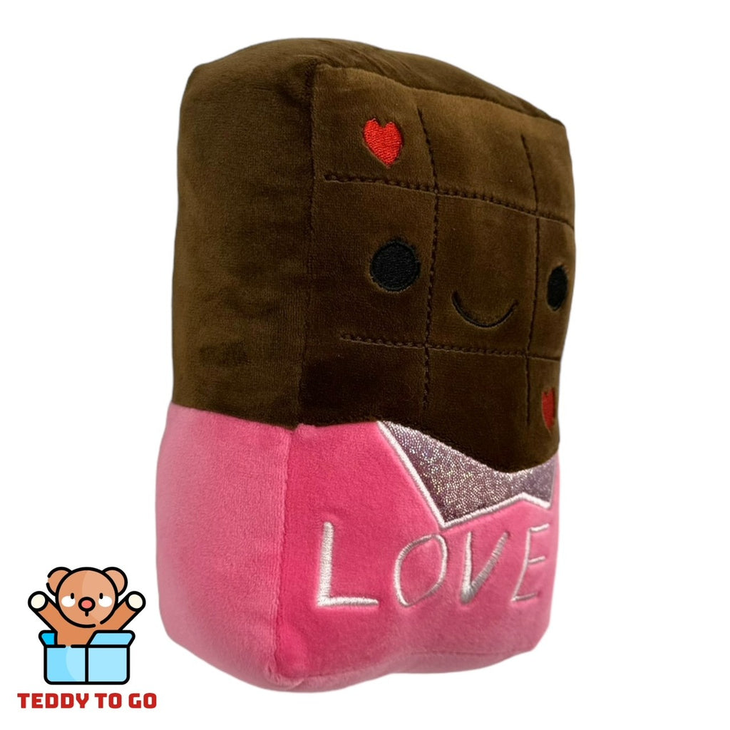 Kawaii Chocolade knuffel zijaanzicht