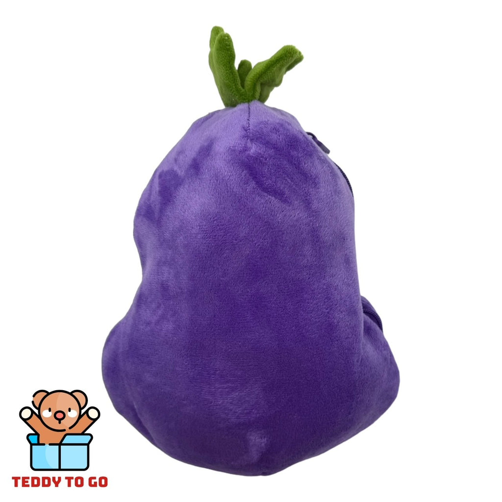 Omkeerbaar Konijn knuffel Aubergine dicht